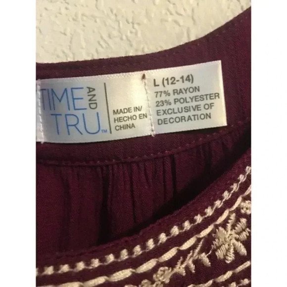 TIME & TRUE LADIES DRESS size L 12 -14 color - Picture 8 of 12